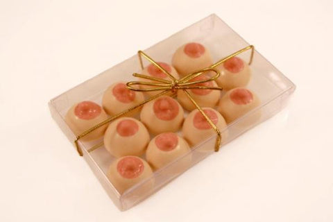 Bite Size Boobs White Chocolate Butterscotch 12 Pack