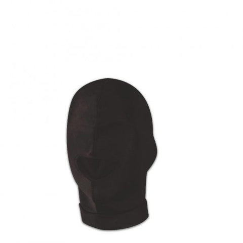Lux Fetish Open Mouth Stretch Hood Black O-S