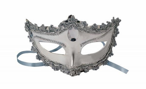 Mask with Ties Silver O-S