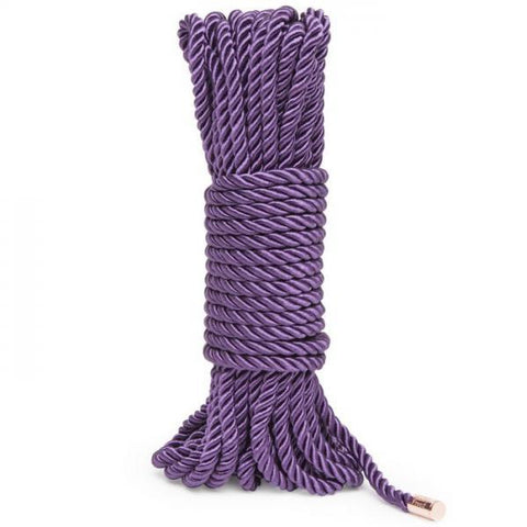 Fifty Shades Freed Want To Play? 32.8 feet Silk Rope Purple