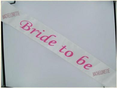 Bride 2B Sash W-Pink Stones