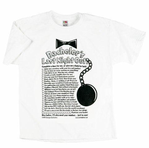 Bachelor's Last Night Out! T Shirt with Pen