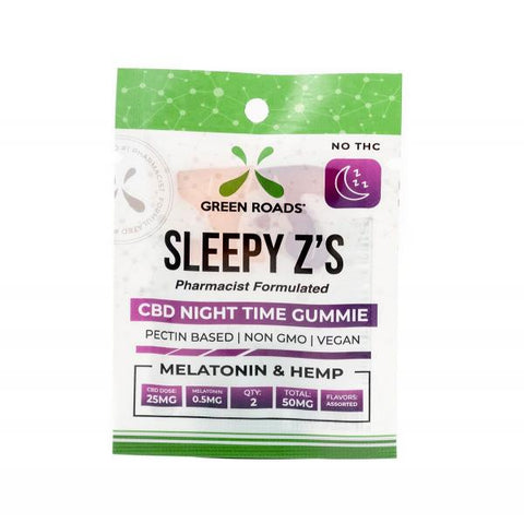 CBD Edibles 50mg Sleepy Z's 2 Pack Gummies Snacks