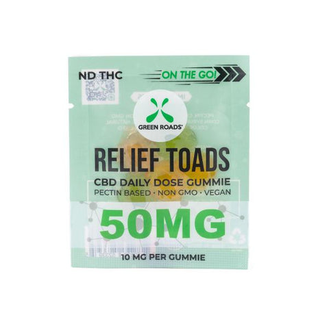 CBD Edibles 50mg Relief Toads On The Go 5 10mg Each Toad