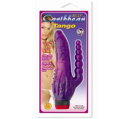 Jelly Caribbean Tango Double Dong Purple Vibrator