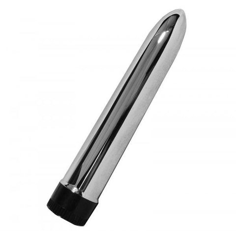 Lady's Mood 7 Inches Plastic Vibrator Silver