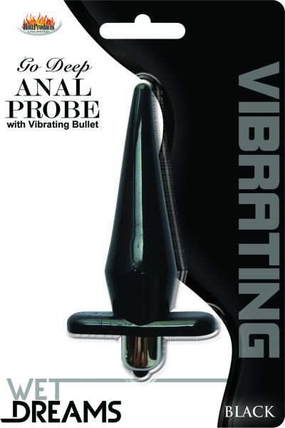 Go Deep Vibrating Anal Probe Black