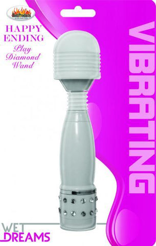 Wet Dreams Diamond Wand Massager White