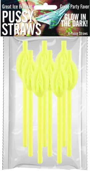 Pussy Straws Glow In The Dark 8 Count Pack