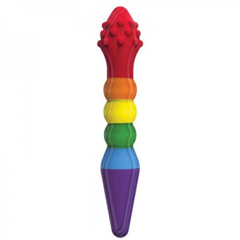 Rainbow Dildo Knob Job