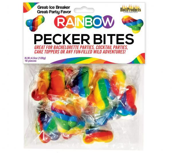 Rainbow Pecker Bites 16 Pieces