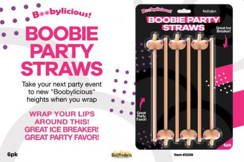 Boobie Straws Beige 6 Pack