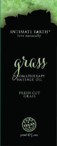 Intimate Earth Grass Massage Oil Foil Sachet 1oz