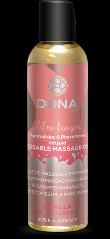 Dona Kissable Massage Oil Vanilla Buttercream 3.75 oz