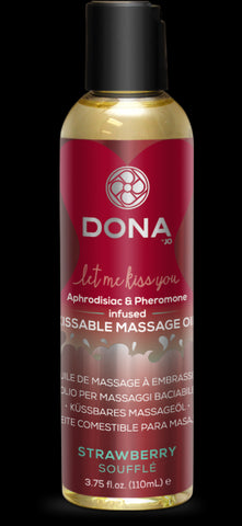 Dona Kissable Massage Oil Strawberry Souffle 3.75oz