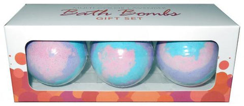 Multi Color Bath Bombs Lavender Gift Set 3 Pack