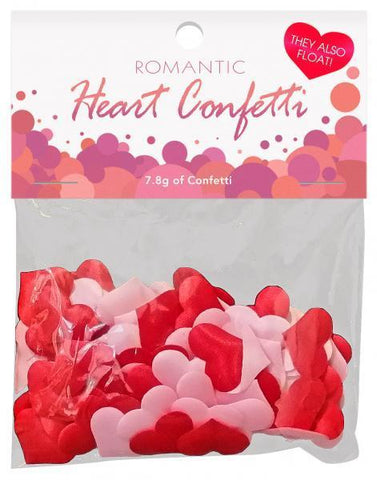 Romantic Heart Confetti Red, Pink