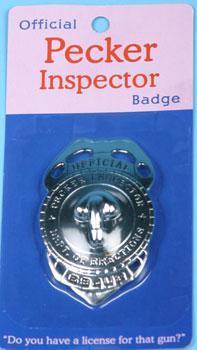 Pecker Inspector Badge