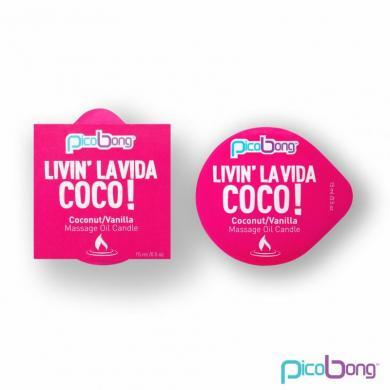 Pico Bong Massage Oil Candle Coconut-Vanilla