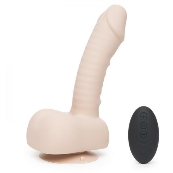 Uprize Auto Erect Vibrating Dildo 6 inches Beige