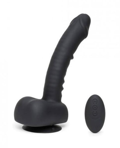 Uprize Auto Erect Realistic Dildo Vibrating 8 inches Black