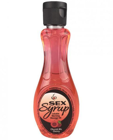 Sex Syrup Cherish Me Cherry Massage Oil 4oz