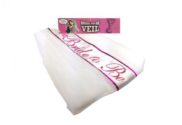 Bride To Be Veil White O-S