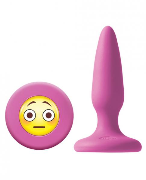 Mojis #OMG Mini Butt Plug with Emoji Face Pink