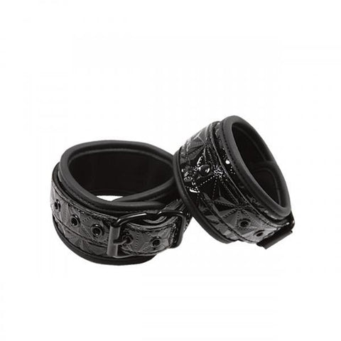 Sinful Black Ankle Cuffs