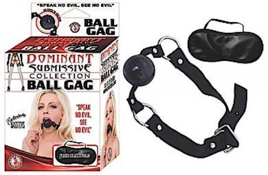 Dominant Submissive Ball Gag Black