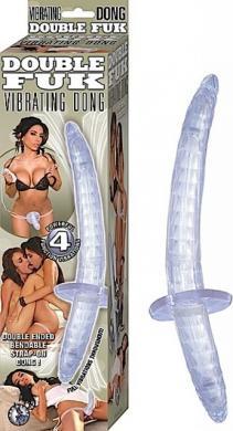 Double Fuk Vibrating Dong Clear