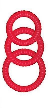 Ultra Cocksweller Silicone Cock Rings Red