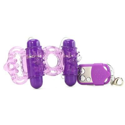 The Macho Remote Control Maximum Action Dual Stimulating C Ring, Waterproof, 10 Function C Ring