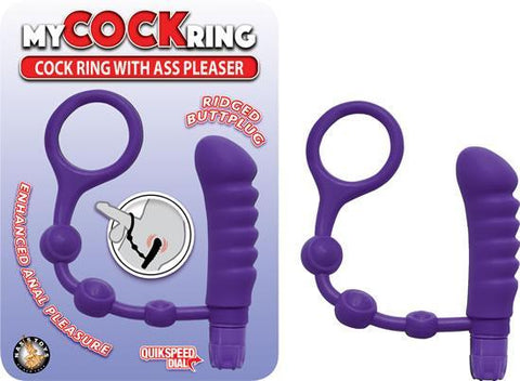 My Cockring With Ass Pleaser Purple