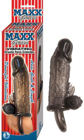 Maxx Gear Vibrating Grande Penis Extender Black