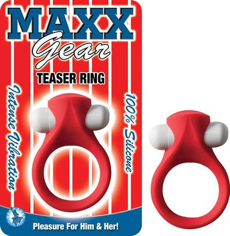 Maxx Gear Teaser Vibrating Ring Red