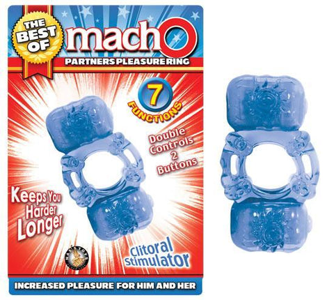 The Best Of Macho Partners Pleasure Ring Blue
