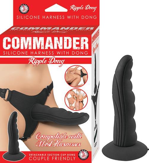 Commander Harness Ripple Dong Black O-S