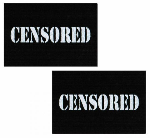 Censored Bar Black Pasties O-S