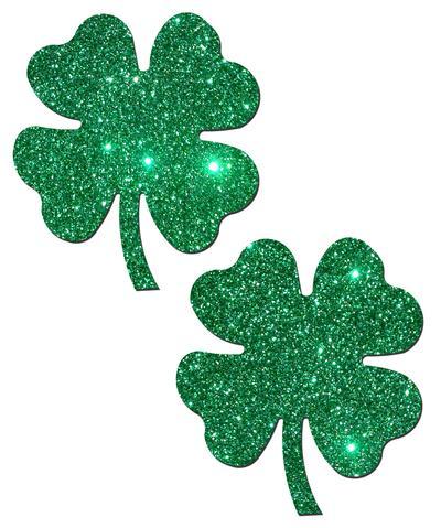 Four Leaf Clover Shamrock Green Pasties O-S