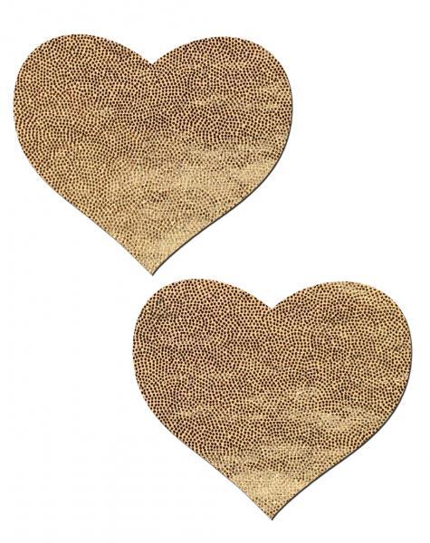 Love Liquid Gold Heart Pasties