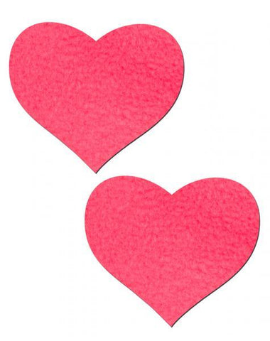 Heart Neon Pink Pasties O-S