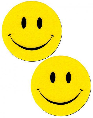 Smiley Face Yellow Pasties O-S