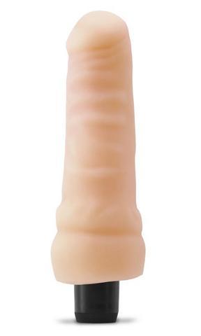 Real Feel Lifelike Toyz No 5 Beige Vibrating Dildo