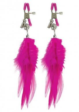 Fancy Feather Nipple Clamps