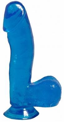 Basix Blue 6.5in Dong W- Suction Cup