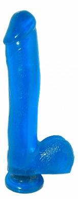 Basix Blue 10in Dong W- Suction Cup