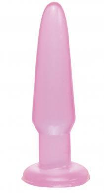 Basix Rubber Works Pink Beginners Butt Plug