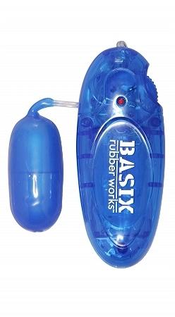 Basix Rubber Works Jelly Egg Vibrator Blue