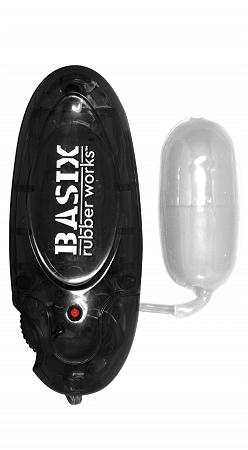 Basix Rubber Works Clear Jelly Egg Vibrator